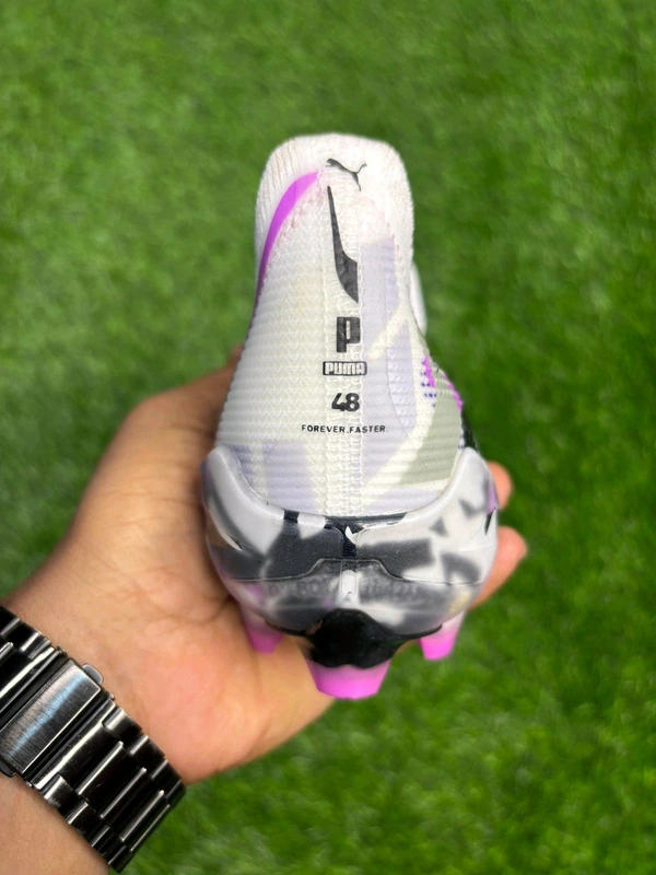 Ultra White And Purple With Lace - 7.5