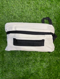 Off White Colour Boot And Kit Side Bag