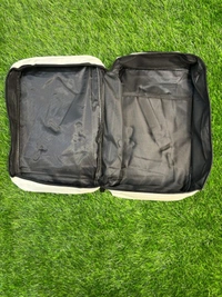 Off White Colour Boot And Kit Side Bag