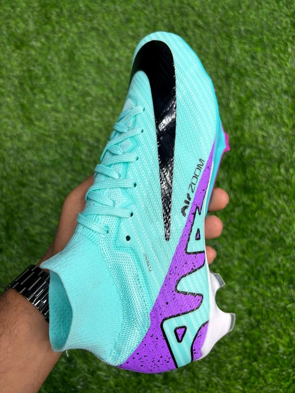 Mercurial Vapor 15 Superfly 9 Sky-blue High Top FG - 8.5