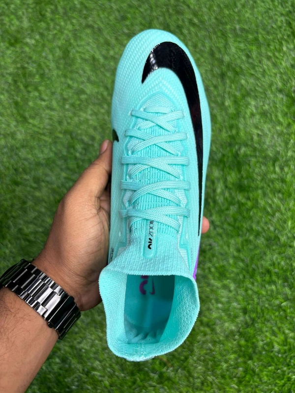 Mercurial Vapor 15 Superfly 9 Sky-blue High Top FG - 8.5