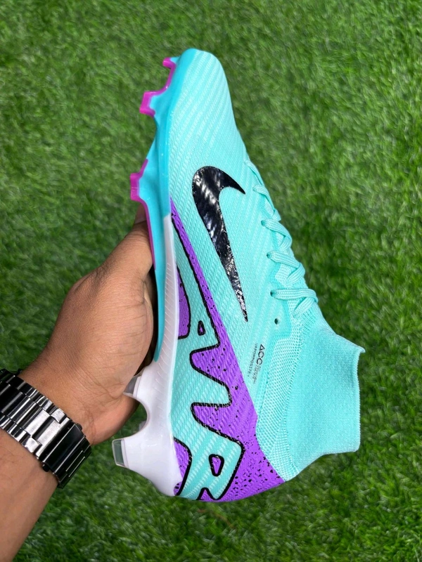 Mercurial Vapor 15 Superfly 9 Sky-blue High Top FG - 8.5