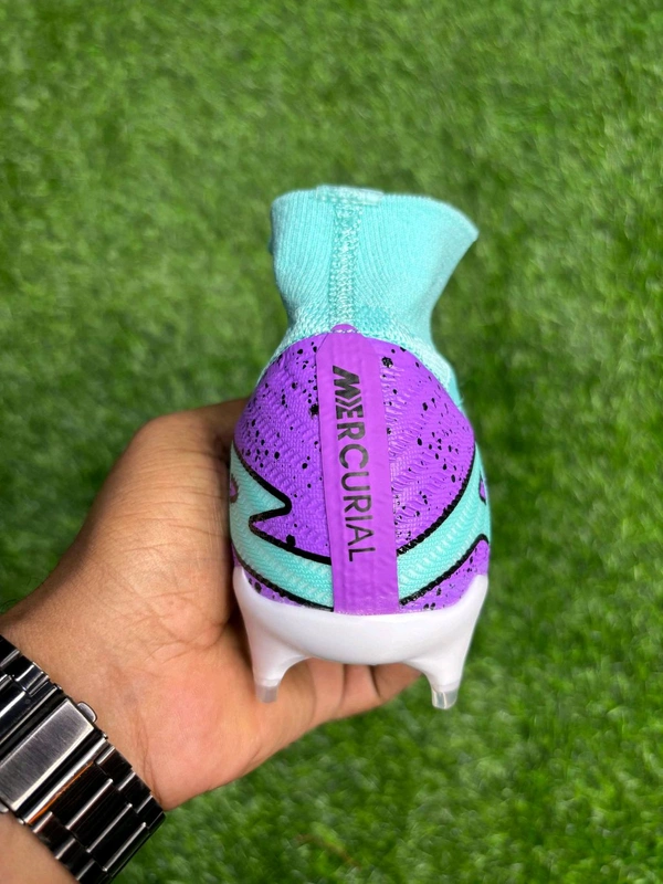 Mercurial Vapor 15 Superfly 9 Sky-blue High Top FG - 8.5