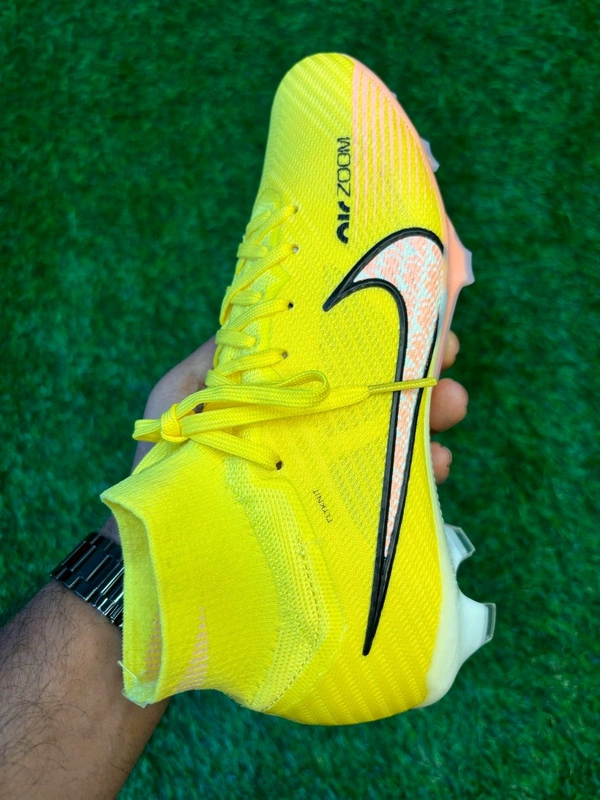 Airzoom Mercurial Superfly 9 High Top FG Yellow  - 7.5