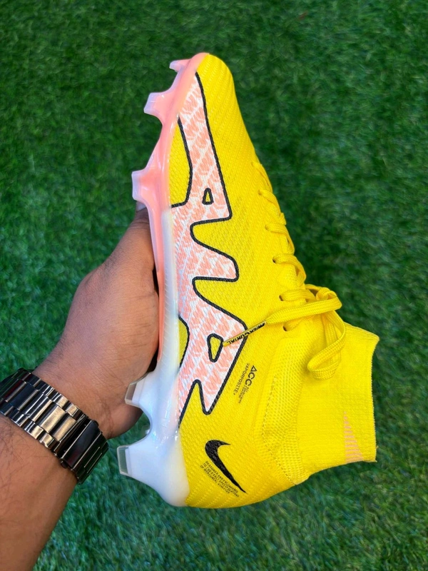 Airzoom Mercurial Superfly 9 High Top FG Yellow  - 7.5
