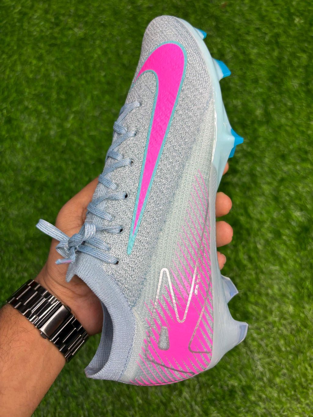 mercurial grey and pink