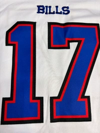 NFL Buffalo Bills White - ALLEN 17 - XL
