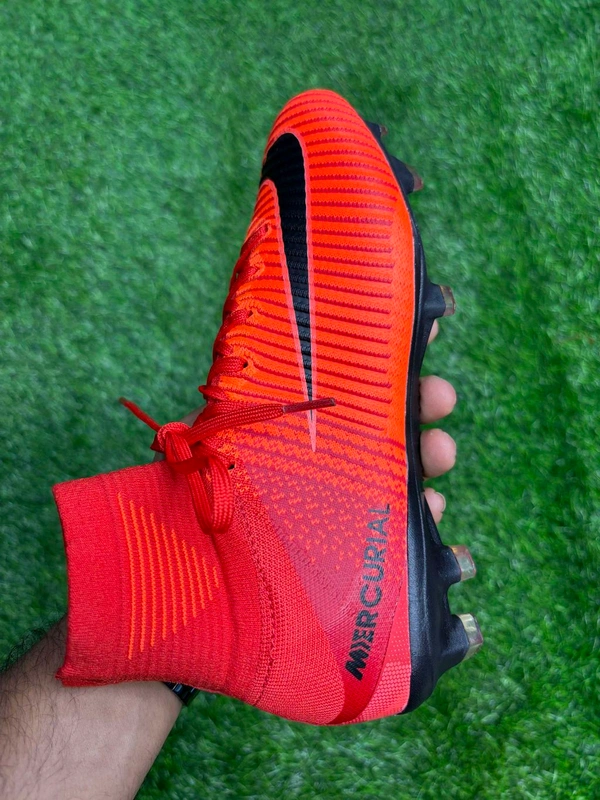 Mercurial Superfly 5 Red High Top FG  - 5.5