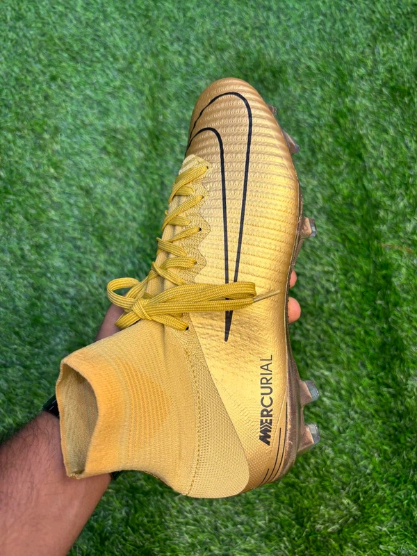 Mercurial Superfly 5 Golden Colour High Top FG  - 7