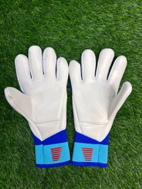 Predator White And Blue GK Gloves  - 9