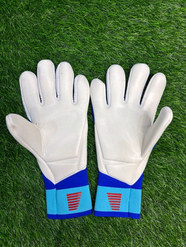 Predator White And Blue GK Gloves  - 9