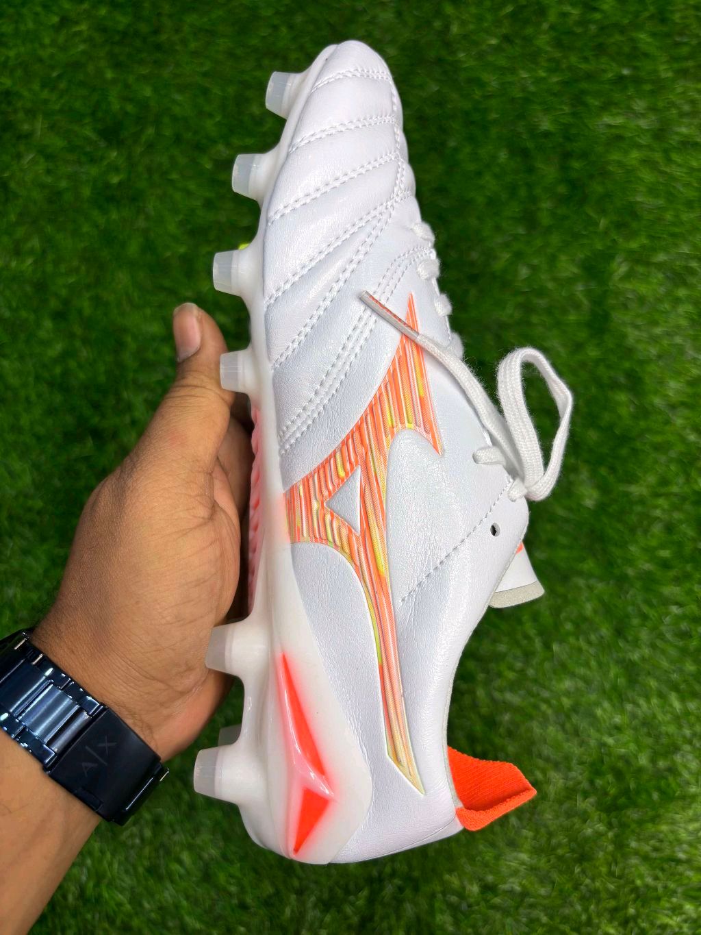Mizuno Neo 3 White Orange With Lace