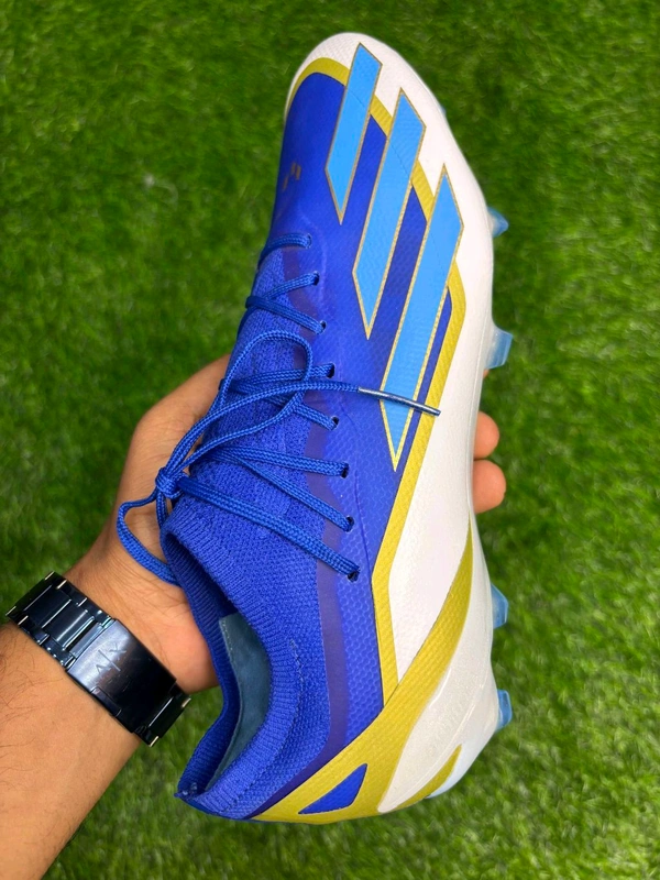 CrazyFast Blue Gold Messi Edition FG With Lace  - 7.5