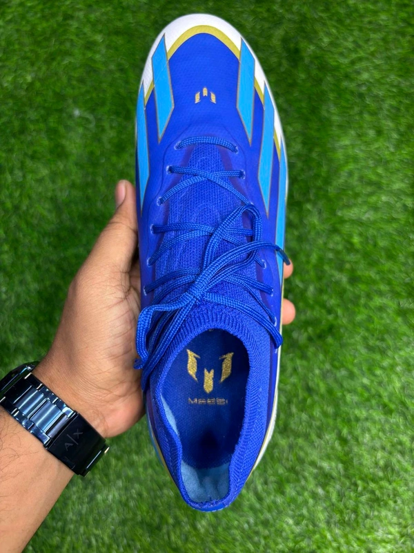 CrazyFast Blue Gold Messi Edition FG With Lace  - 7.5