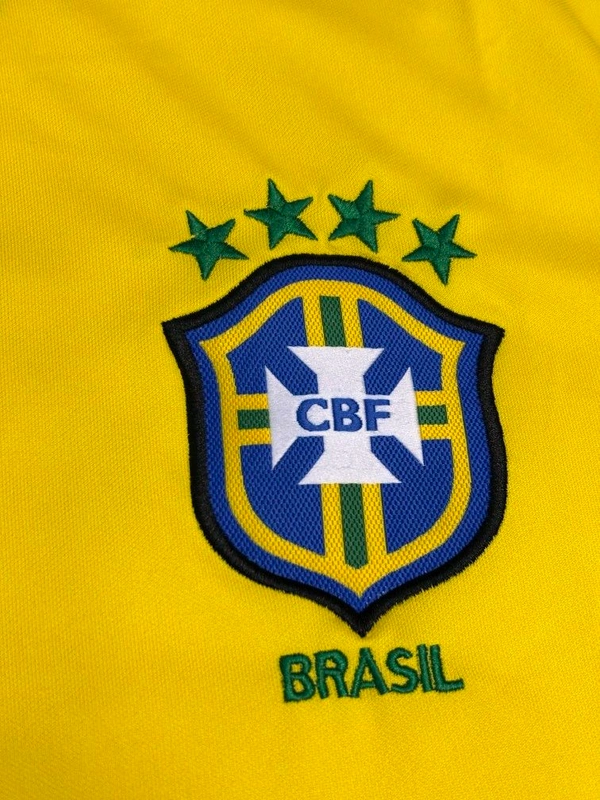 Retro Brazil 1998 World Cup Jersey Full Sleeve  - M