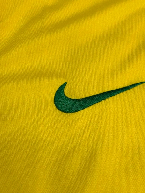 Retro Brazil 1998 World Cup Jersey Full Sleeve  - L
