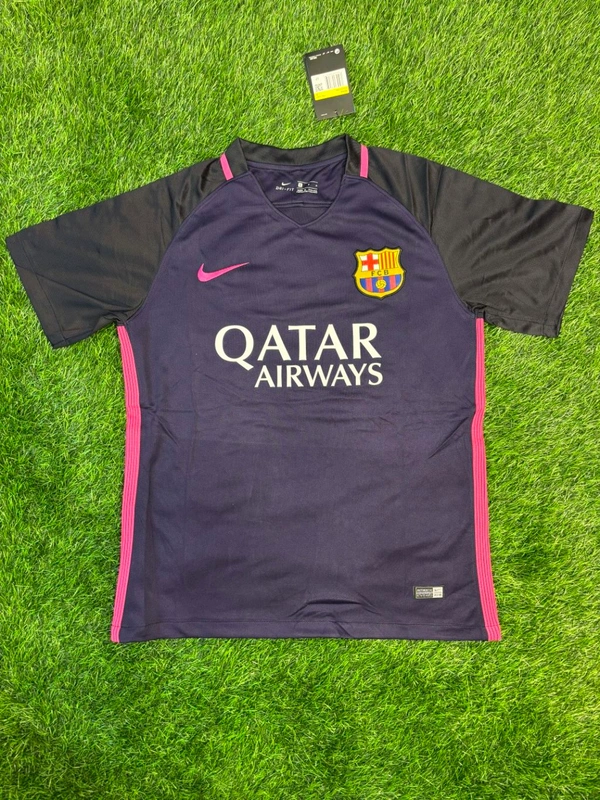Retro FC Barcelona 16/17 Away Jersey Half Sleeve  - L