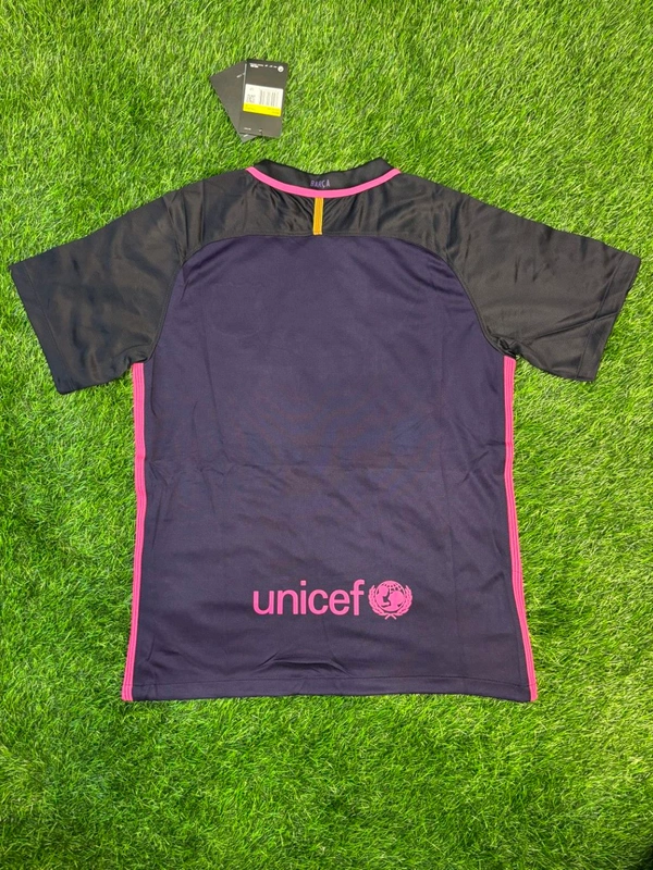 Retro FC Barcelona 16/17 Away Jersey Half Sleeve  - L