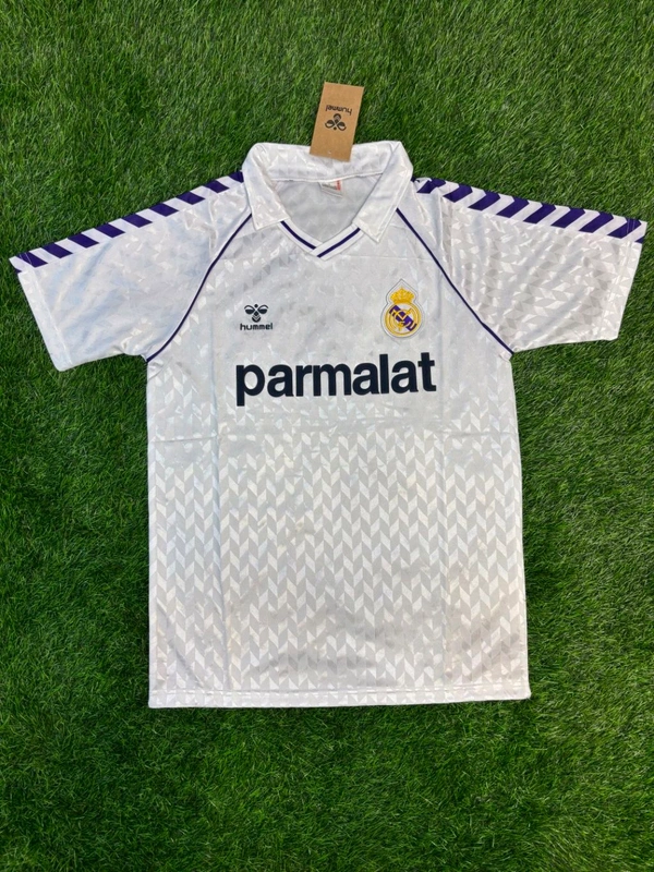 Retro Madrid 1988-89 Home Jersey Half Sleeve  - S