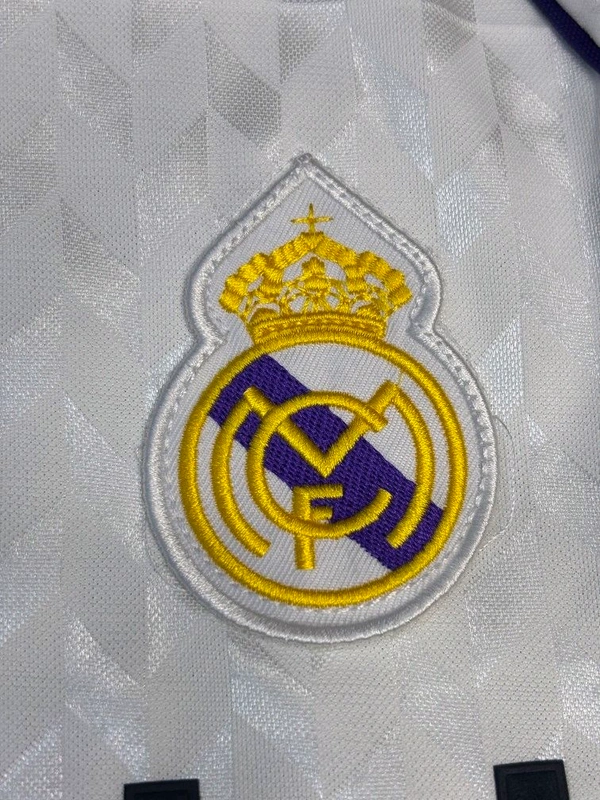 Retro Madrid 1988-89 Home Jersey Half Sleeve  - L