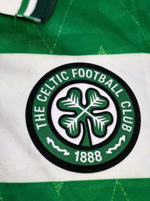 Retro Celtic Home 1989-90 Half Sleeve  - M