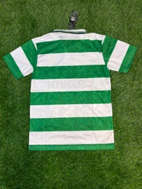 Retro Celtic Home 1989-90 Half Sleeve  - M