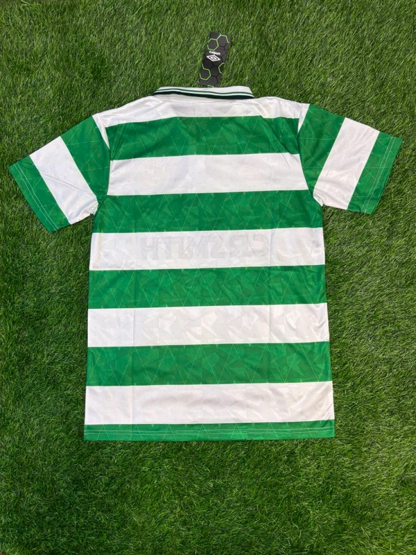 Retro Celtic Home 1989-90 Half Sleeve  - M