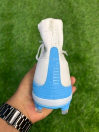 Mercurial Superfly 5 White Sky-blue FG High Top  - 6