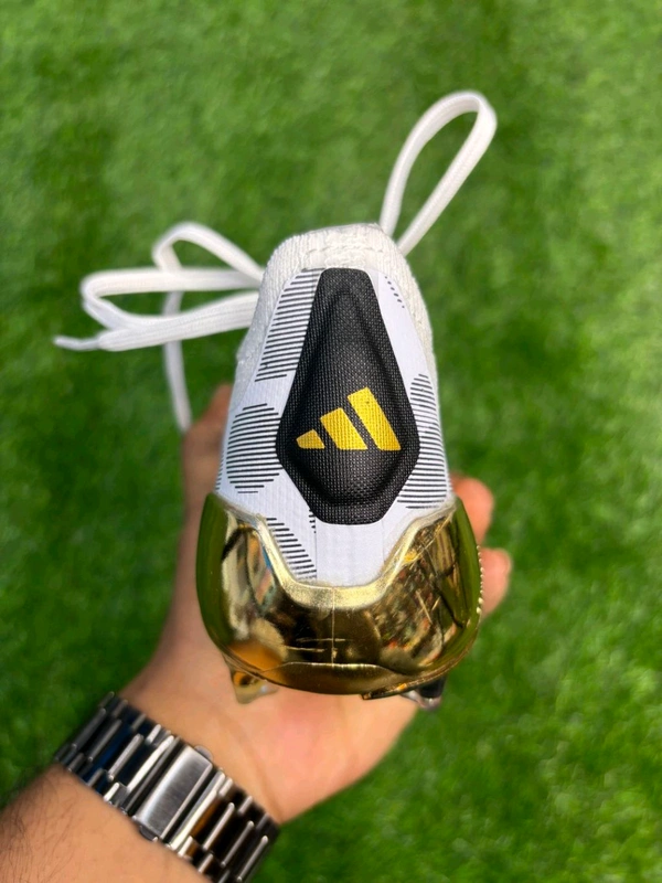 Predator Grey And Gold Colour FG With Lace  - 6