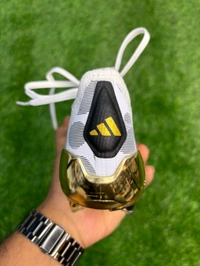 Predator Grey And Gold Colour FG With Lace  - 7.5