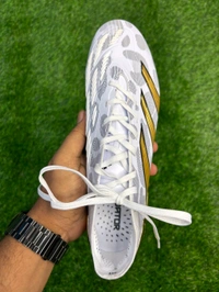 Predator Grey And Gold Colour FG With Lace  - 8