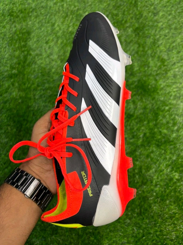 Predator Red And Black Colour FG With Lace  - 7.5