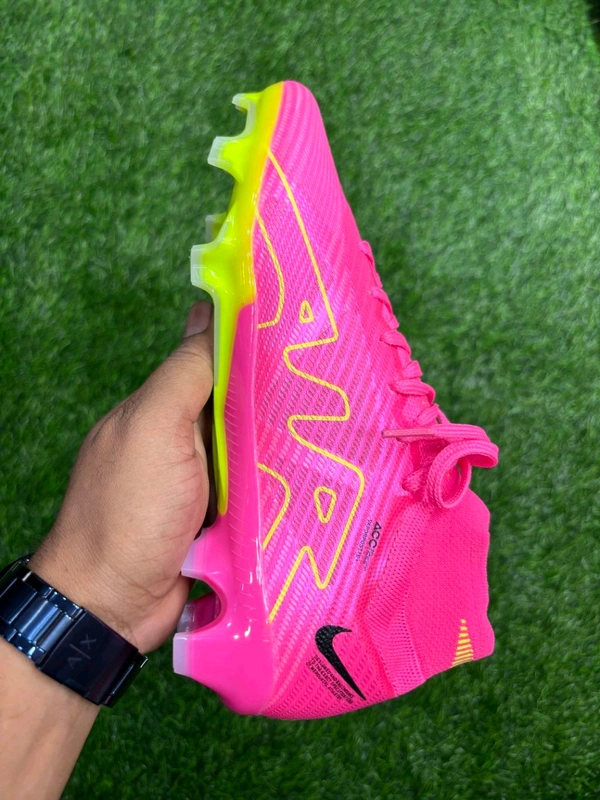 Mercurial Vapor 15 Pink Colour High Top FG With Lace  - 7.5
