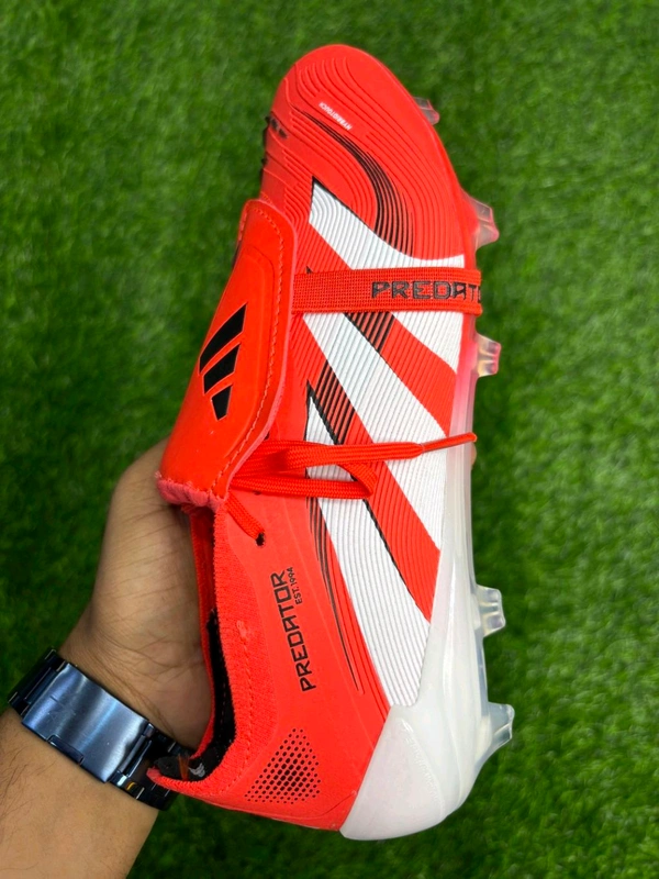 Predator Foldover Elite Red Colour With Lace FG - 9