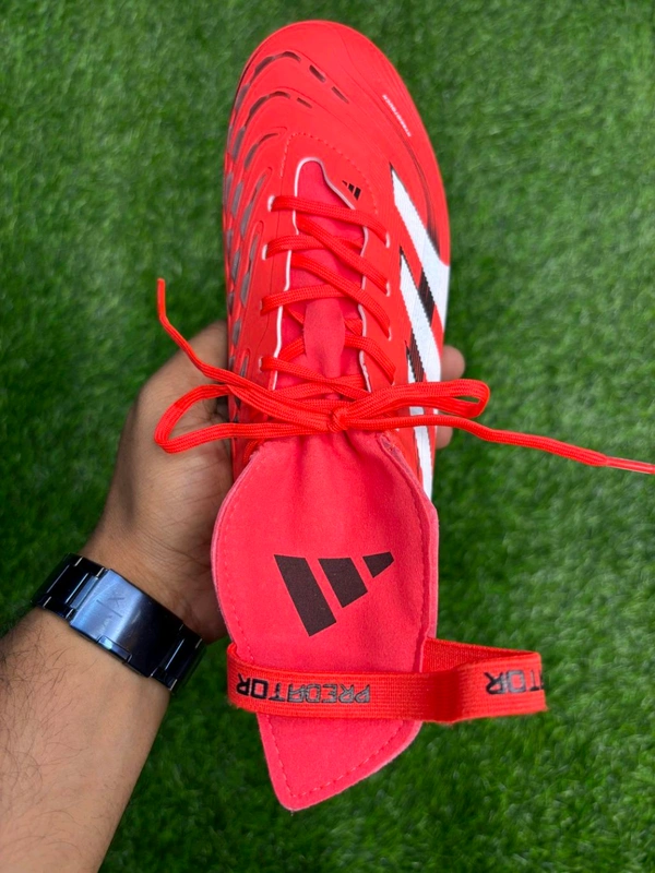 Predator Foldover Elite Red Colour With Lace FG - 9