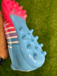 Future Pink And Blue Colour FG+AG Multi Ground Boot With Lace  - 7.5