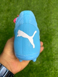 Future Pink And Blue Colour FG+AG Multi Ground Boot With Lace  - 7.5