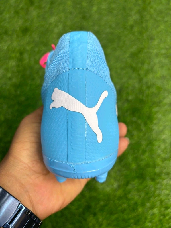 Future Pink And Blue Colour FG+AG Multi Ground Boot With Lace  - 7.5