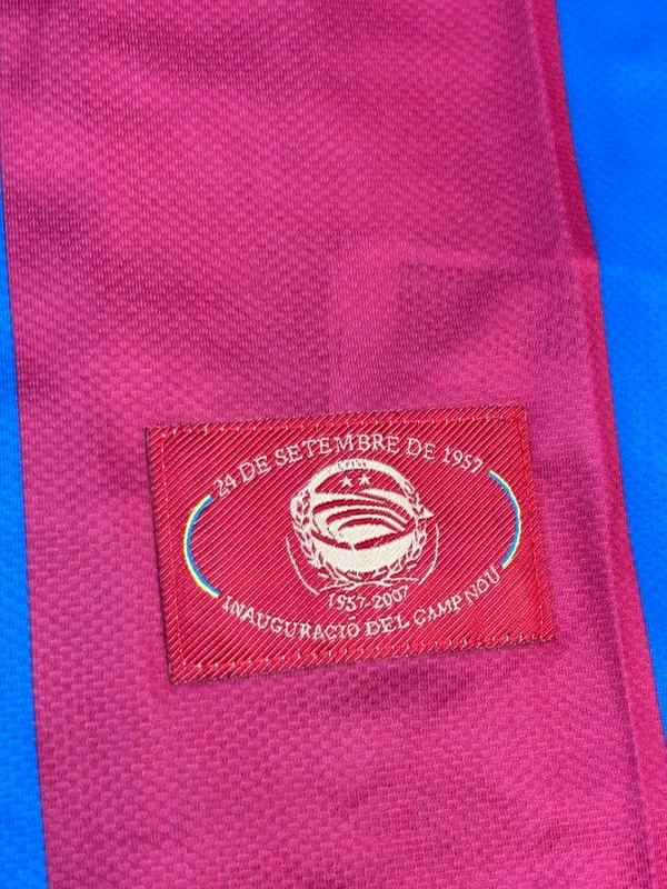 Retro Barcelona 2007-08 Home Half Sleeve  - XL