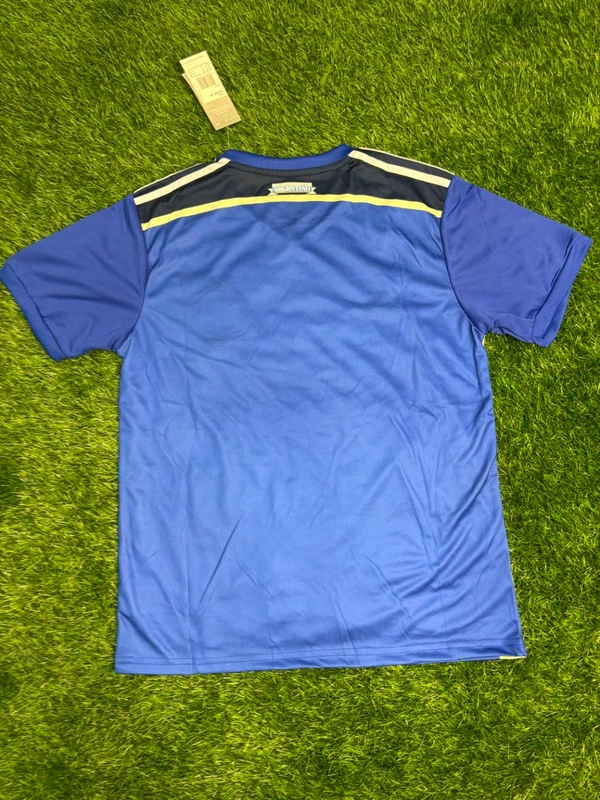 Retro Argentina 2014 World Cup Final Half Sleeve With Short  - XL