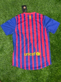 Retro Barcelona 2011-12 Home Half Sleeve  - M