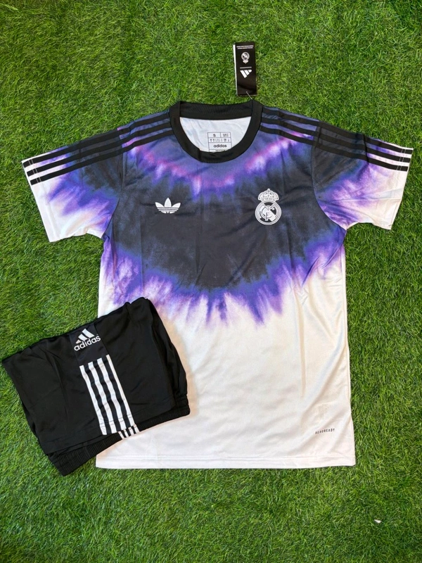 Madrid CNY Edition White Purple Fan Edition With Short  - L