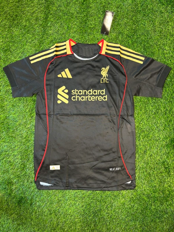 Liverpool FC Black Colour Player Edition Half Sleeve  - XXL
