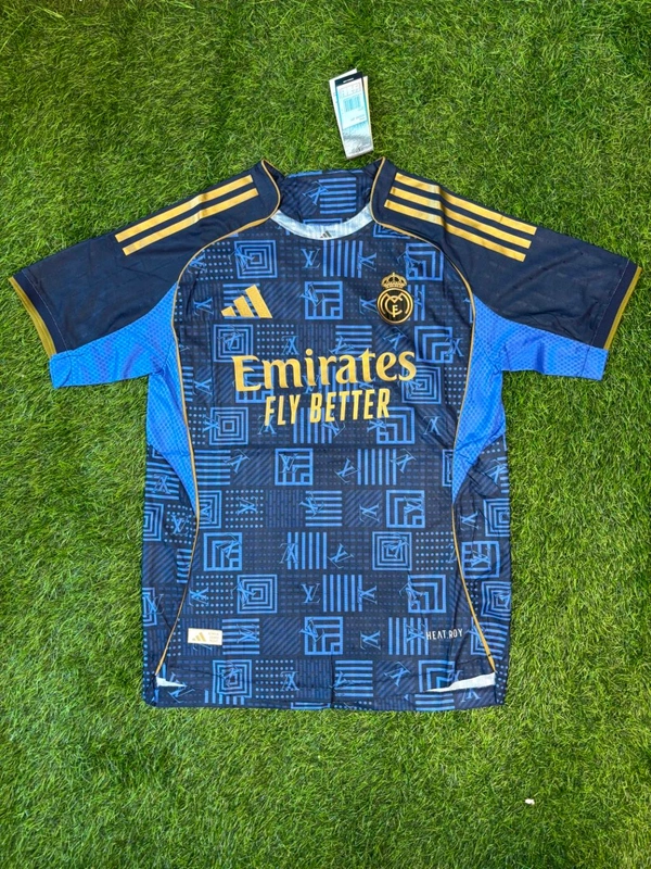 Madrid New Blue Colour Player Edition Half Sleeve  - XXL