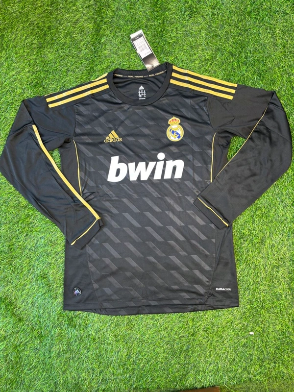 Retro Madrid 2011-12 Away Black Full Sleeve  - L