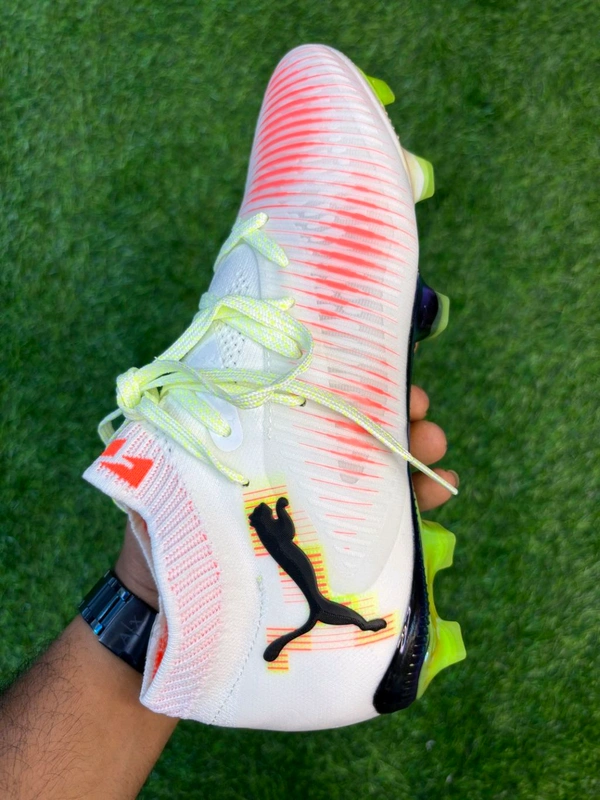 Future 8 Ultimate White And Orange FG With Lace  - 8