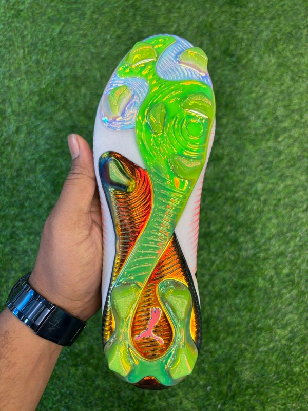 Future 8 Ultimate White And Orange FG With Lace  - 8