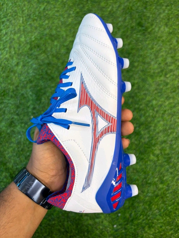 Mizuno Neo 3 White And Blue FG With Lace  - 8