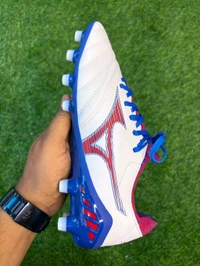 Mizuno Neo 3 White And Blue FG With Lace  - 8