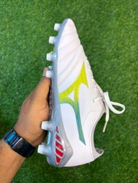 Mizuno Neo 3 White And Silver FG With Lace  - 6.5